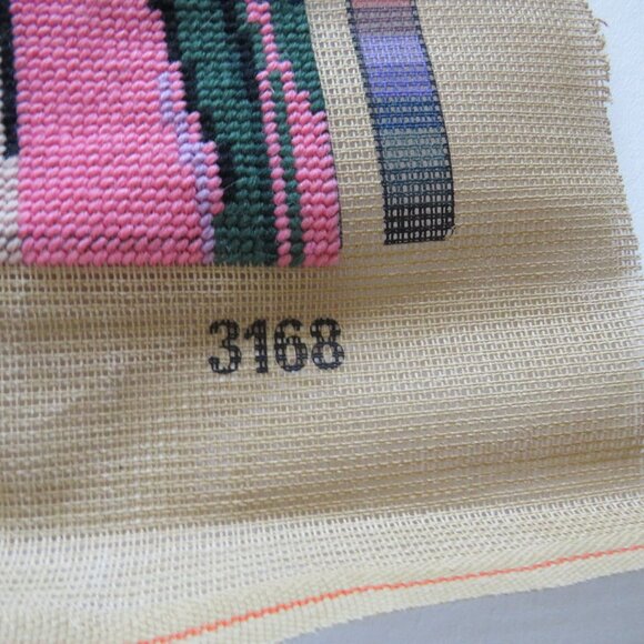 Pierrot Creations Margot de Paris Vintage French Needlepoint Completed Tapestry - Picture 6 of 12